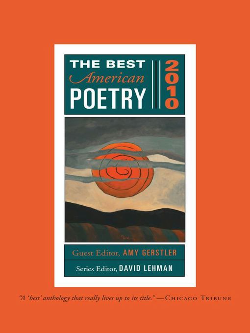 The Best American Poetry 2010 (eBook): Series Editor David Lehman